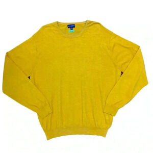 Peter Millar Collection Sweater XXL Mustard Color Lightweight Merino Blend NWOT